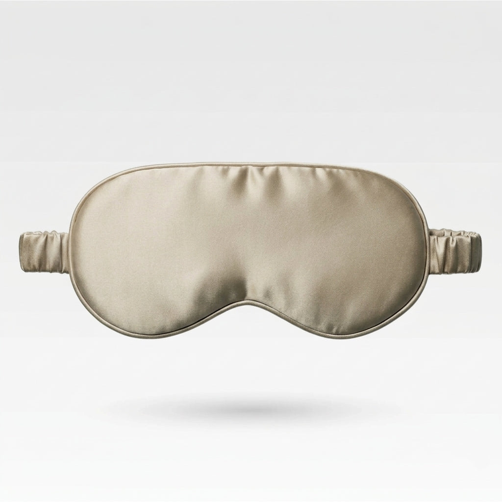 22 Momme 100% Mulberry Silk Sleep Mask Champagne