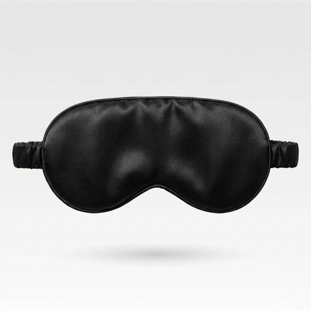 22 Momme 100% Mulberry Silk Sleep Mask Black