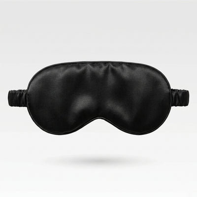22 Momme 100% Mulberry Silk Sleep Mask Black